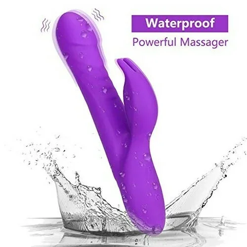 10 Vibrating Modes Dual Motors Waterproof G-Spot Rabbit Vibrator