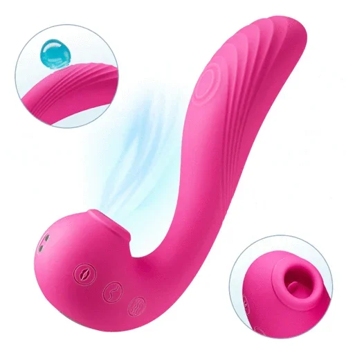 【+$2 for Lube!】TRIPLE AROUSAL Clitoral Sucking Tongue Licking Flapping G-spot Vibrator