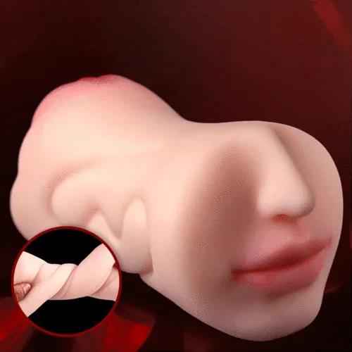 2 in 13D Textured Clitoris Oral Pocket Pussy 1.76 lbs