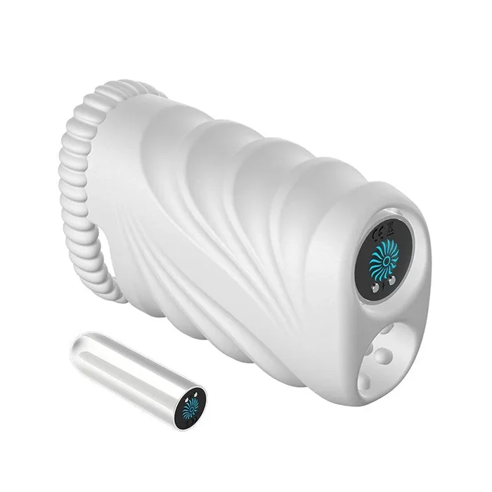 2 Tunnel Holes Silicone VIbration Penis Trainer