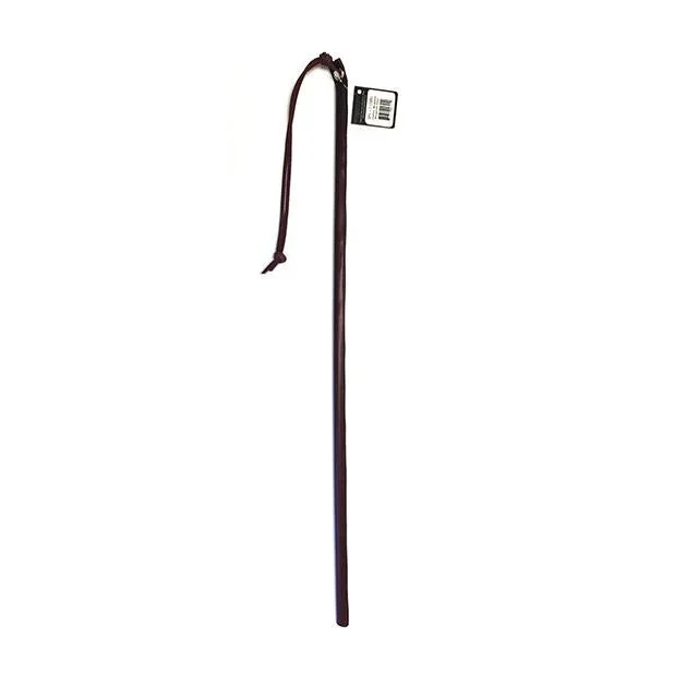24 Inch Leather Wrapped Cane – Burgundy
