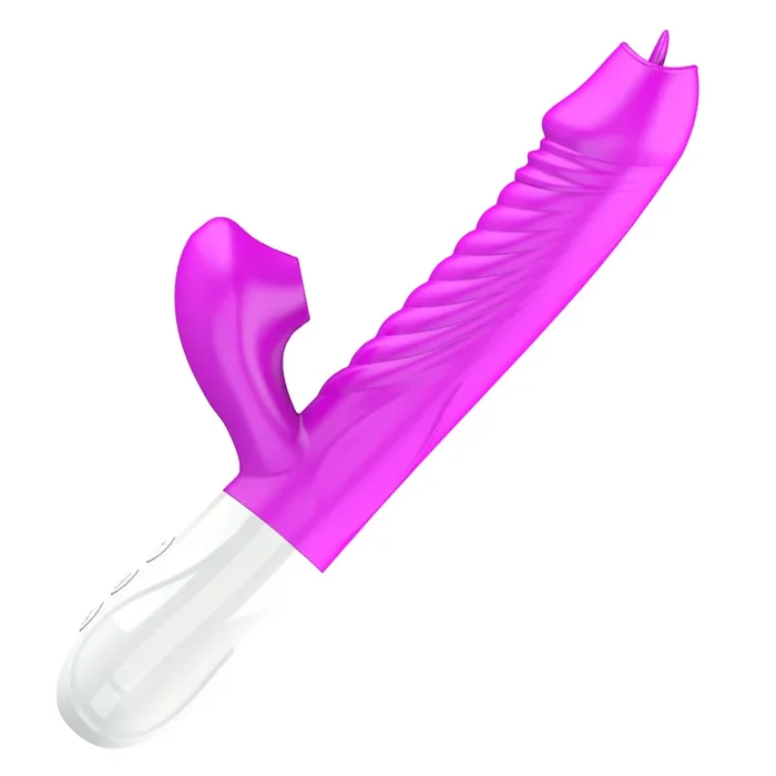 4 In 1 Telescoping Licking sucking G-Spot Vibrator