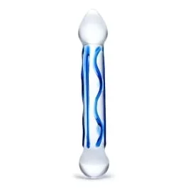 6.5″ Full Tip Textured Glass Dildo