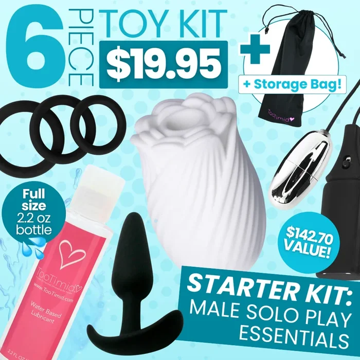 6 Piece Male Essentials Kit – The Perfect Starter Pack to Level Up Your Solo Play!