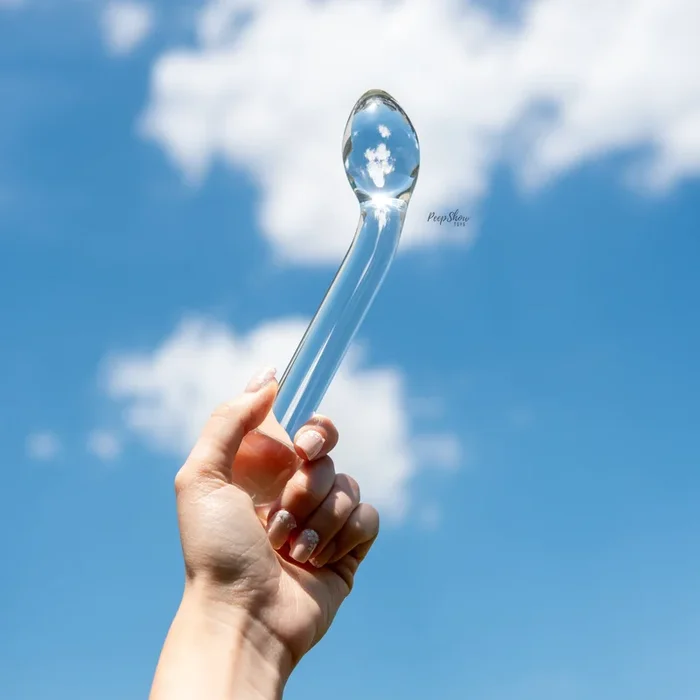 8″ Slimline G-Spot Finder Glass Dildo by Gläs
