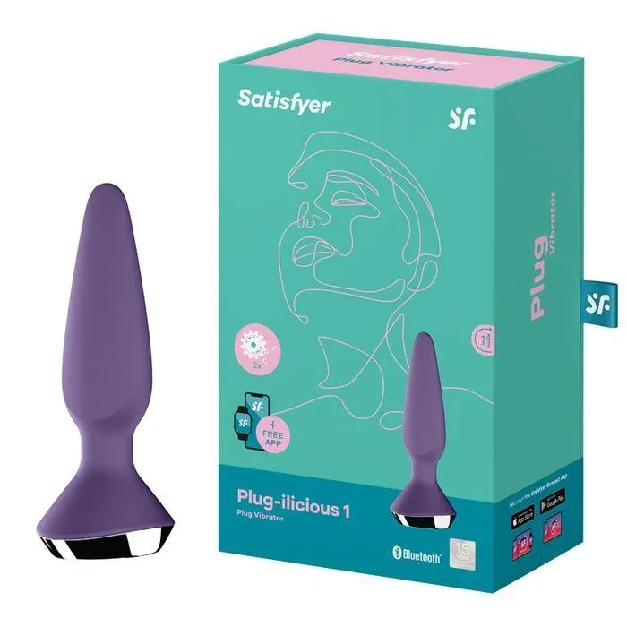 “Satisfyer Plug-ilicious 1 App Controlled Vibrating Butt Plug – Smart Pleasure”