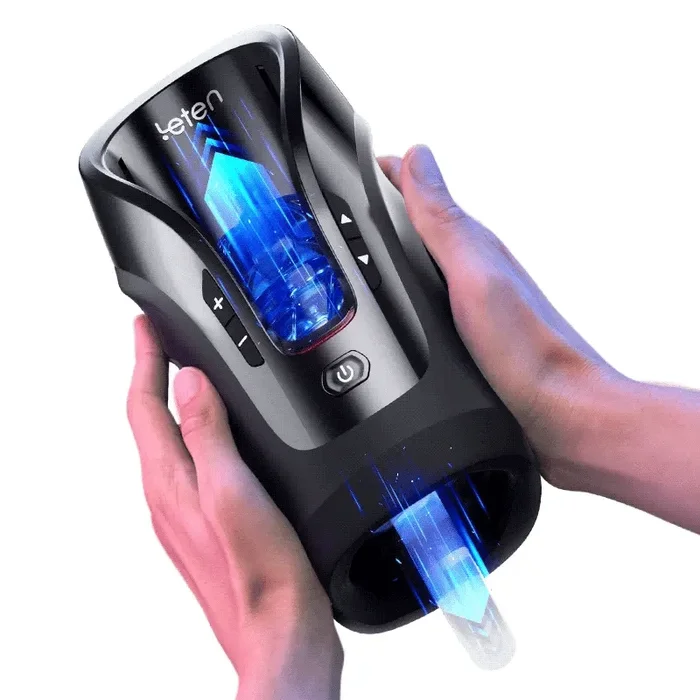 Acmejoy -Leten 3D Fleshy Telescopic Vibrating Automatic Male Masturbator Blowjob Stroker