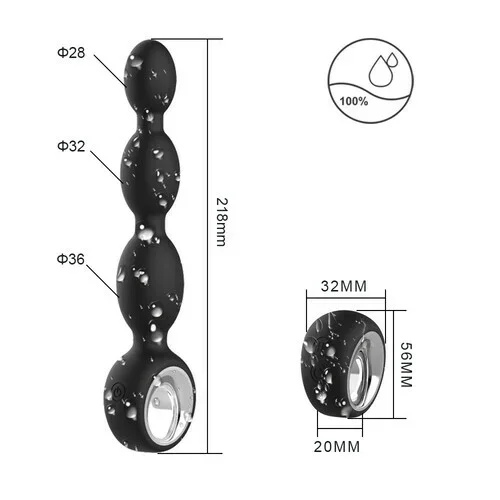 Aixiasia Remote Anal Vibrator Anal Beads