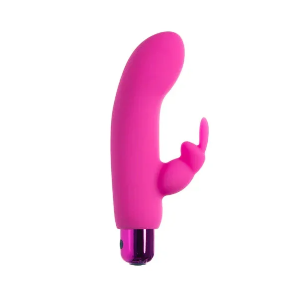 Alice’s Bunny Mini Rabbit Vibrator with Removable Sleeve – Pink