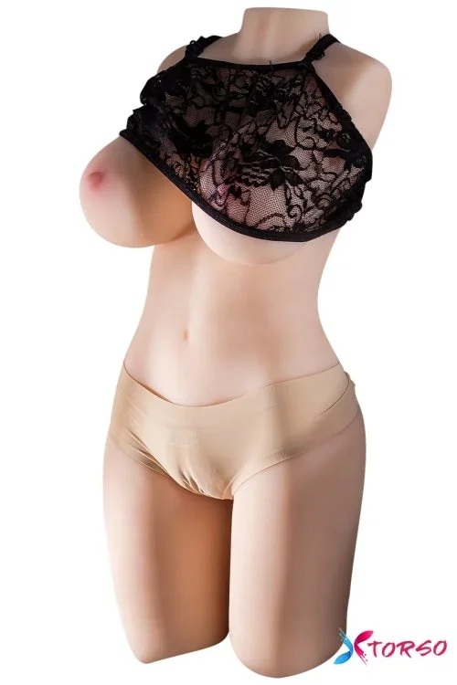 Almira : Torse de poupée sexuelle ultra réaliste à gros seins de 55 cm et 15,21 lb