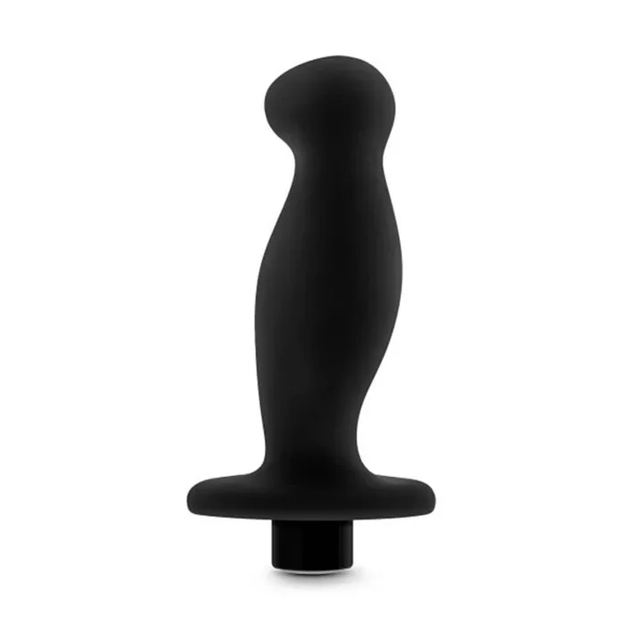 Anal Adventures – Platinum – Silicone Vibrating Prostate Massager 02 -Black