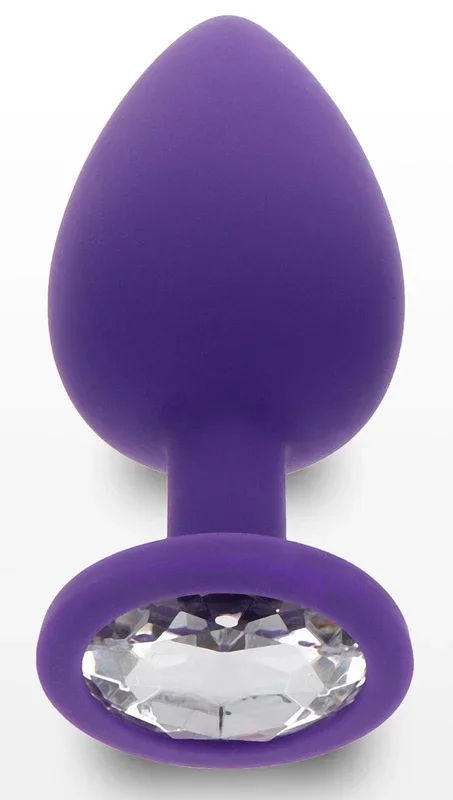 Analplug Juwel Violett 9 x 4 cm