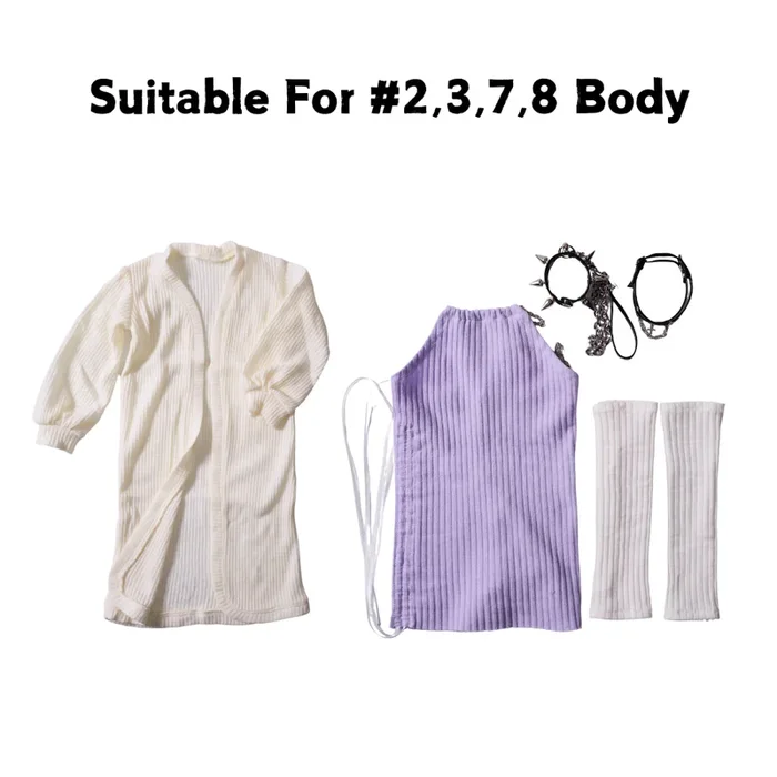 Anime Figure Clothes Hentai Fantasy Sex Doll Accessories (For #2,3,7,8 Body)