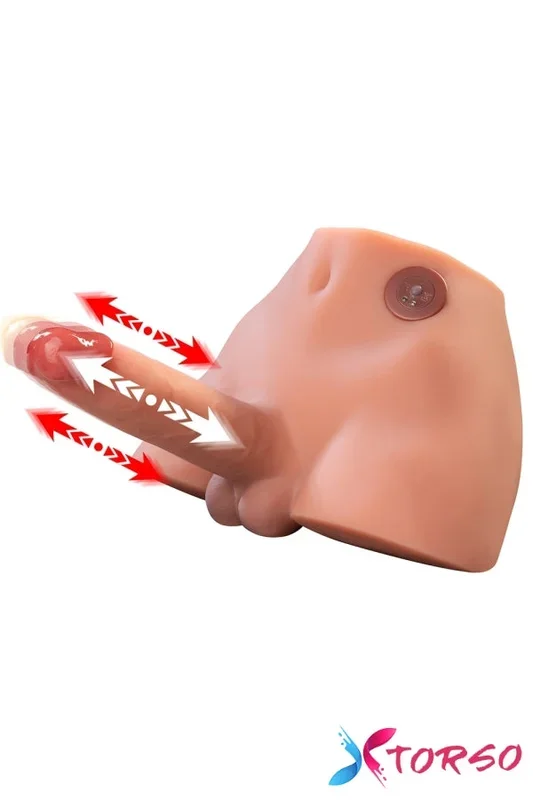 April: 9.1LB Xise TPE Butt Sex Toy Male Torso Sex Doll with Realistic 5.9″ Telescoping Dildo [US In Stock]