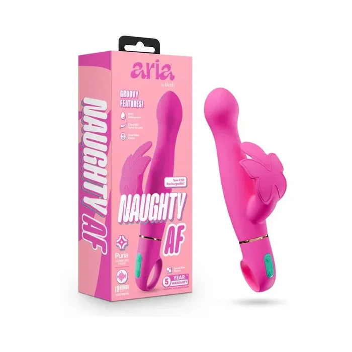 Aria Naughty AF Rechargeable Silicone Vibe