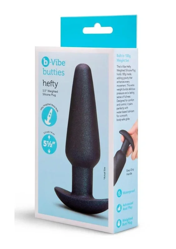 B-Vibe Hefty Weighted Silicone Anal Plug