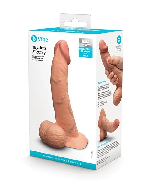 b-Vibe Slipskin 8″ Curvy – Mocha