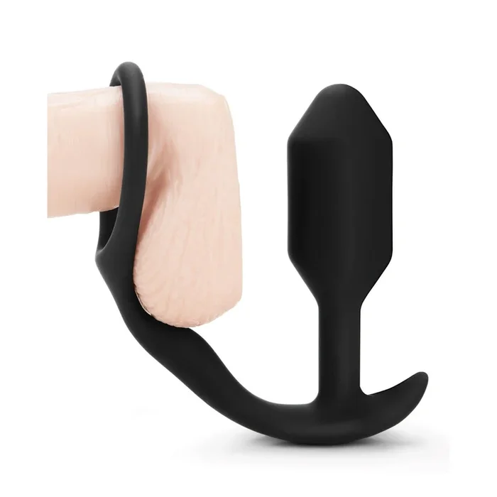 b-Vibe Snug & Tug Weighted Silicone & Penis Ring