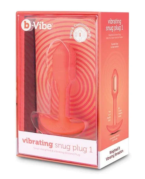 B-vibe Vibrating Snug Plug – Small Orange