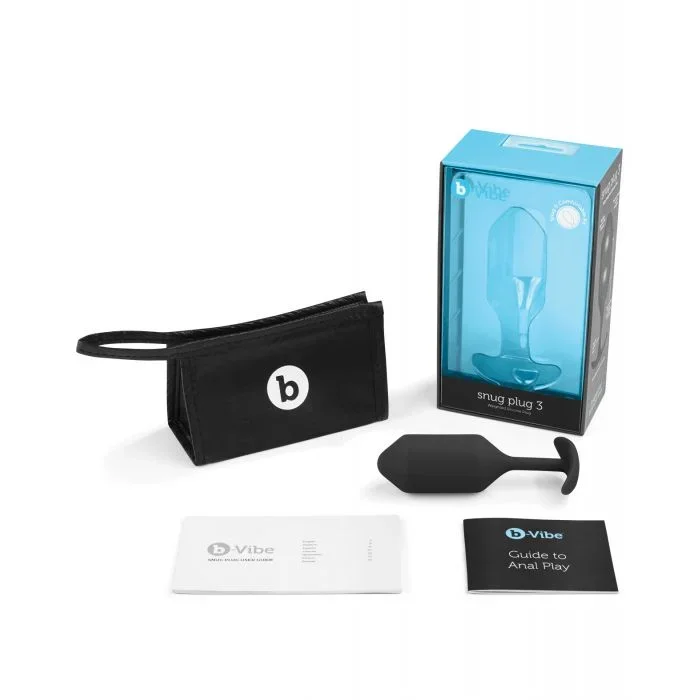 b-Vibe Weighted Snug Plug 3 – 180 g Black