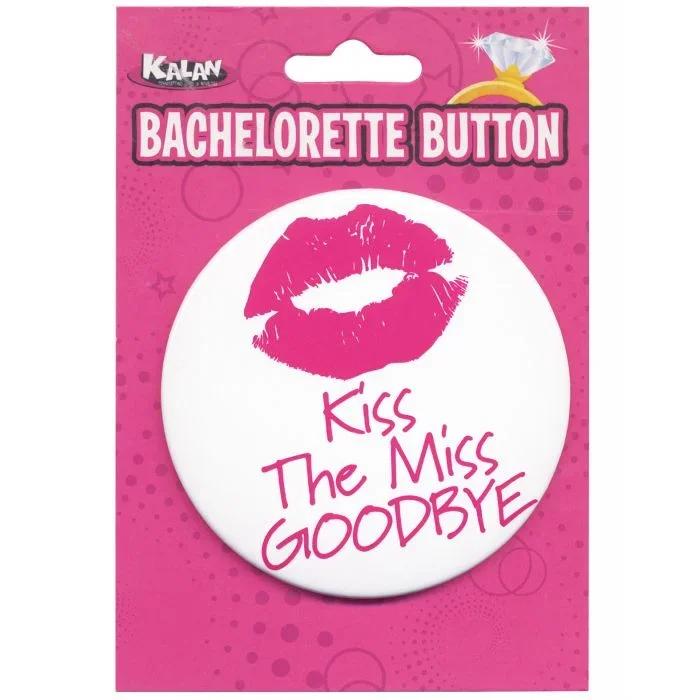 Bachelorette Button Kiss The Miss Goodbye Keepsake Gift