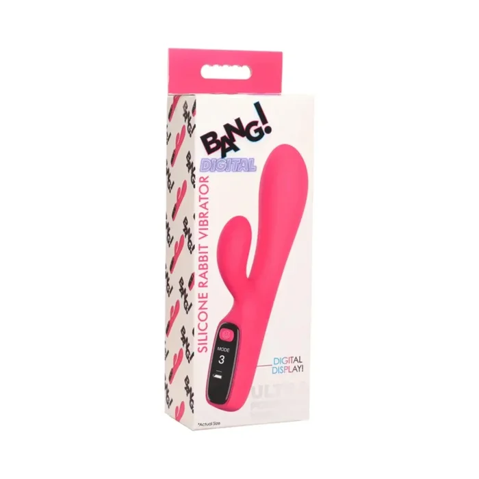 Bang! Digital Rechargeable Silicone Rabbit Vibrator