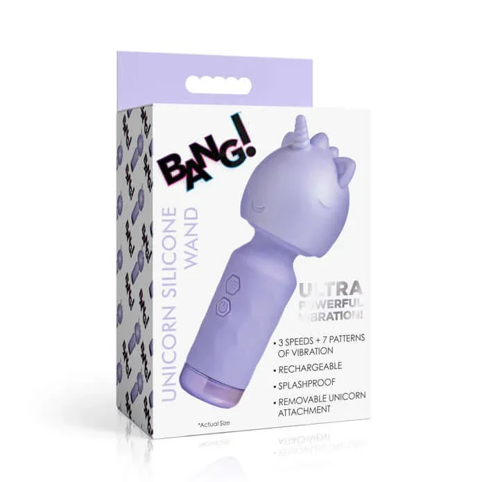 Bang Unicorn Silicone Wand Lavender