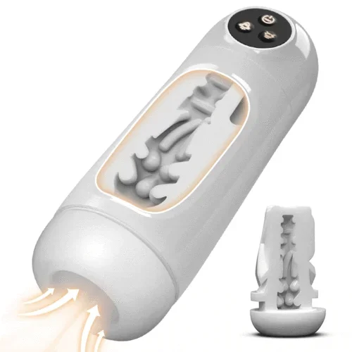 Baymax – 10 Suction Vibrations One-button Activation APP-controlled Multi-point Massage Male Masturbator