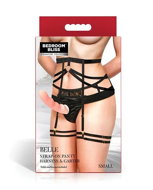Bedroom Bliss Belle Strap-On Panty Harness & Garter – Small