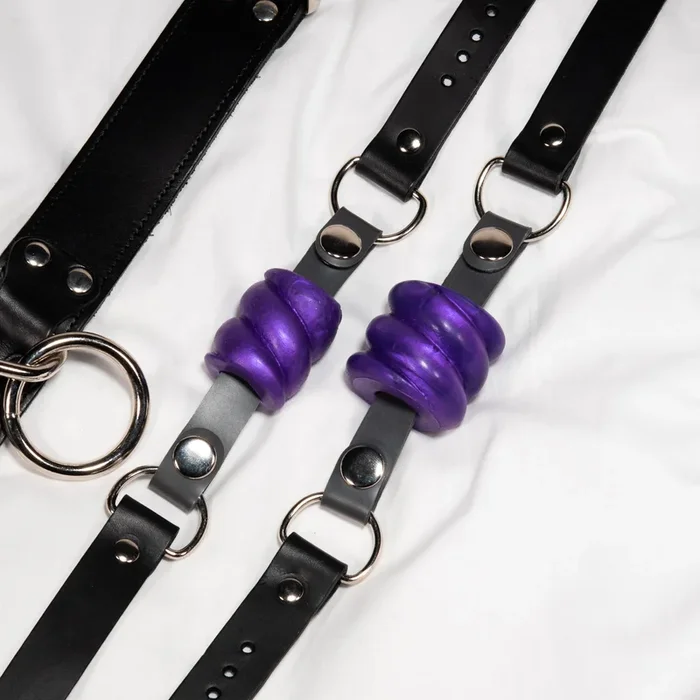 Black Drool Gag Strap