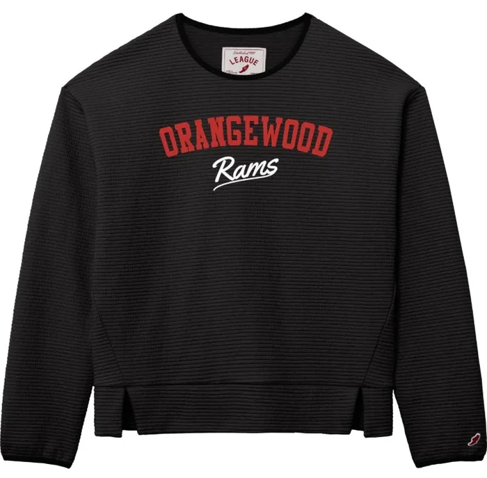 Black Ribbed Longsleeve Orangewood Crewneck