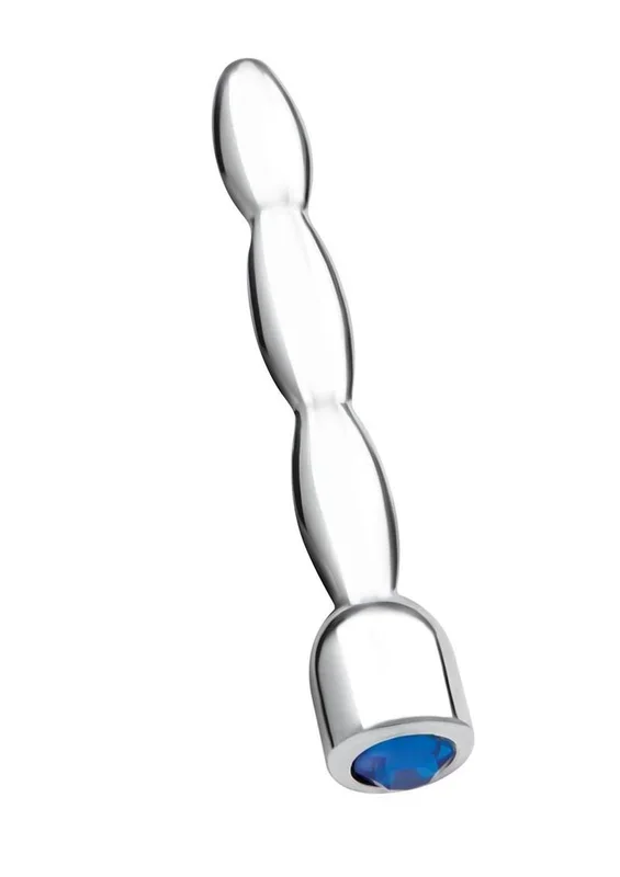 Blue Line Bling Bling Wavy Penis Plug 2in – Stainless