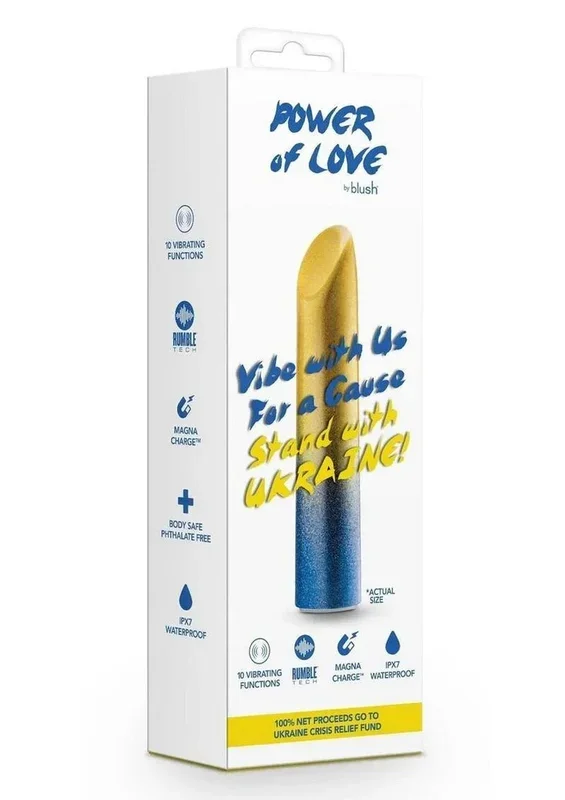 Blush Power Of Love Ukraine Rechargeable Vibrator – Vibe with Purpose