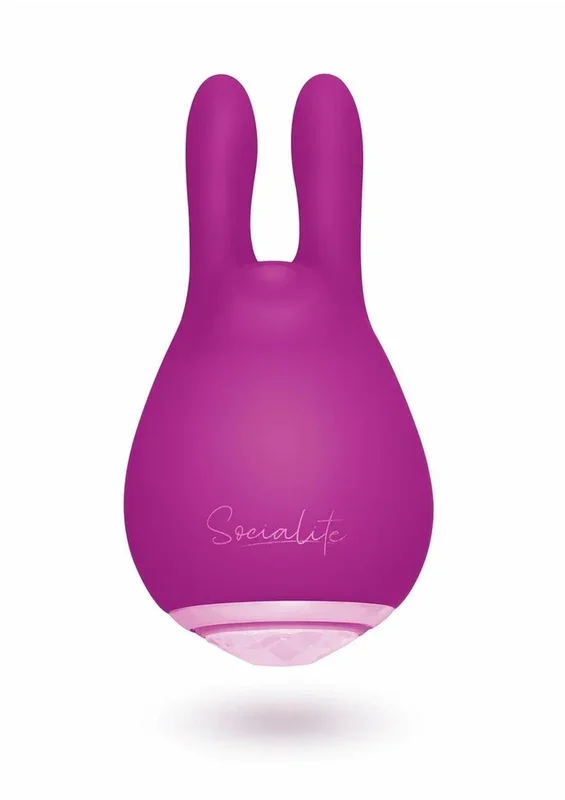 Bodywand Socialite Eden Rechargeable Silicone Clit Stimulator – Jeweled Rabbit Vibe
