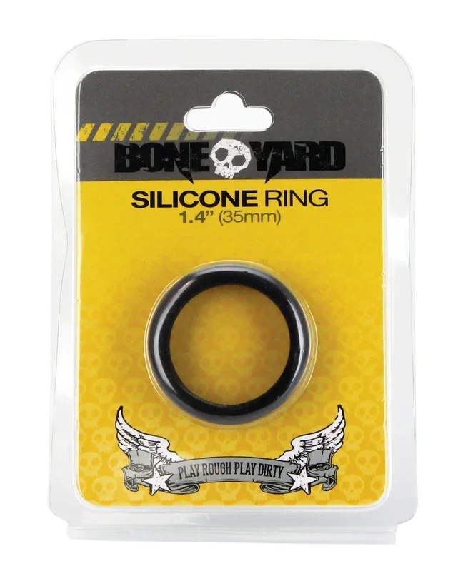 Boneyard 1.4″ Silicone Ring – Black