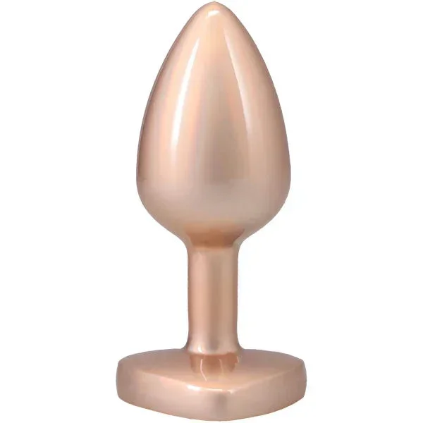 Booty Bling Metal Heart Plug – Small – Gold