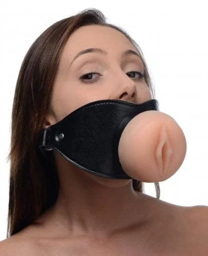 Bouche gag oral vagin pipe
