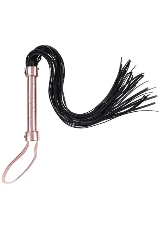 Brat Flogger – Black / Rose Gold