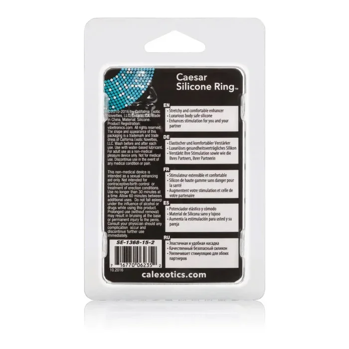 Caesar Silicone Ring – Black