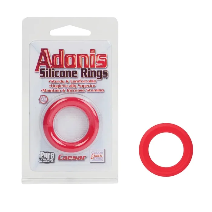 Caesar Silicone Ring – Red