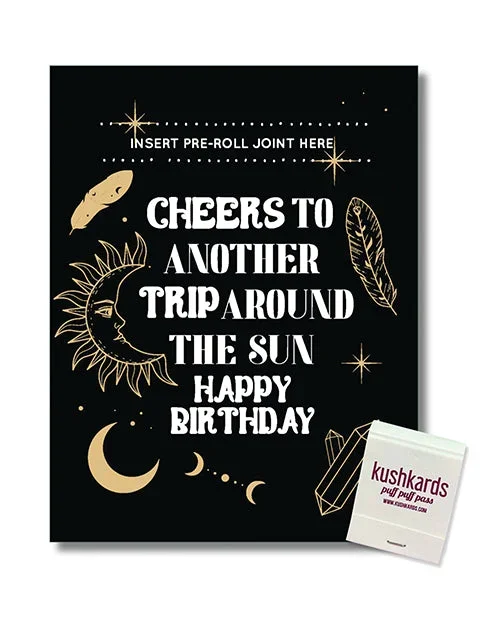 Cheers To Another Trip Around The World Card With Matchbook