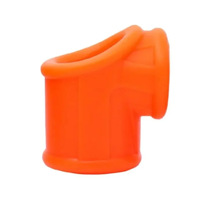 Come Closer Liquid Silicone Ball Stretcher | Orange | Cock Sling