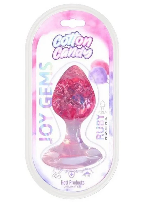 Cotton Candy Joy Gems Silicone Pleasure Plug – Ruby