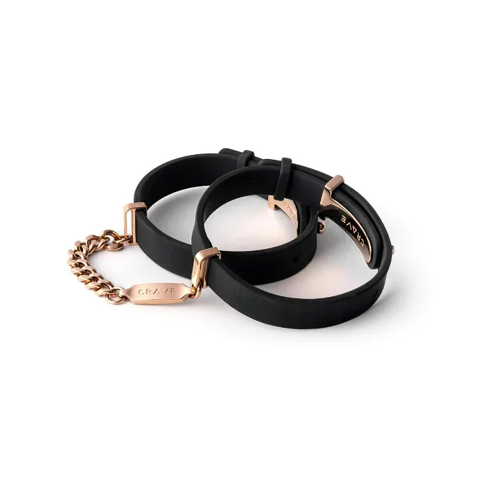 Crave ID Cuffs And Statement Piece Wearable Silicone Bracelet Style BDSM Restraints