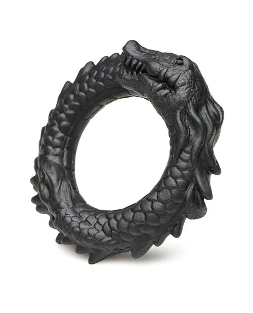 Creature Cocks Caiman Silicone Cock Ring – Black