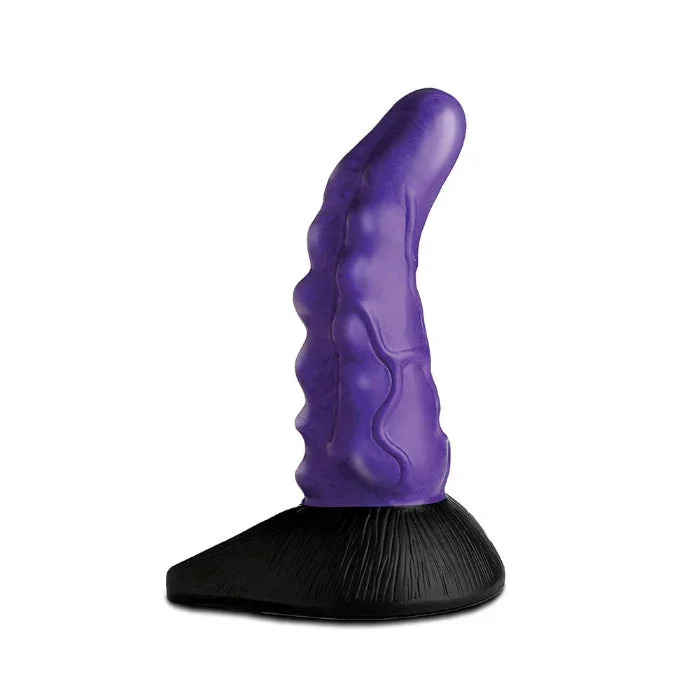Creature Cocks Orion Invader Veiny Space Alien Fantasy Girthy Curved Harnessable Silicone Dildo with Suction Cup