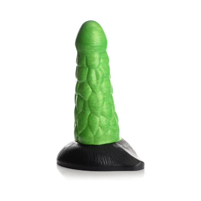 Creature Cocks Radioactive Reptile Thick Scaly Silicone Fantasy Shaped Harnessable Dildo With Suction Cup