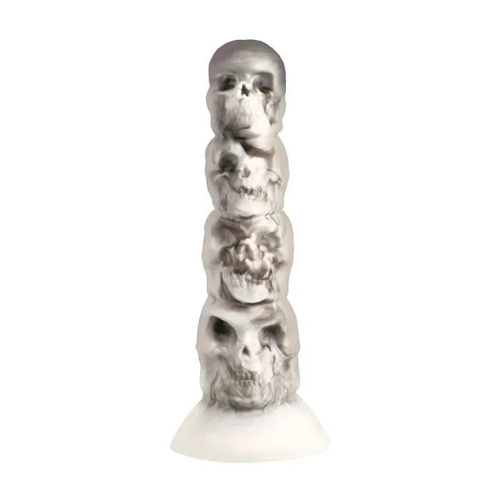 Creature Cocks Tower of Doom Silicone Skull Shaped Fantasy Shaped Girthy Harnessable Dildo With Suction Cup