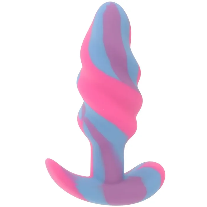 Creature Cocks Unicorn Swirl Silicone Butt Plug in Small
