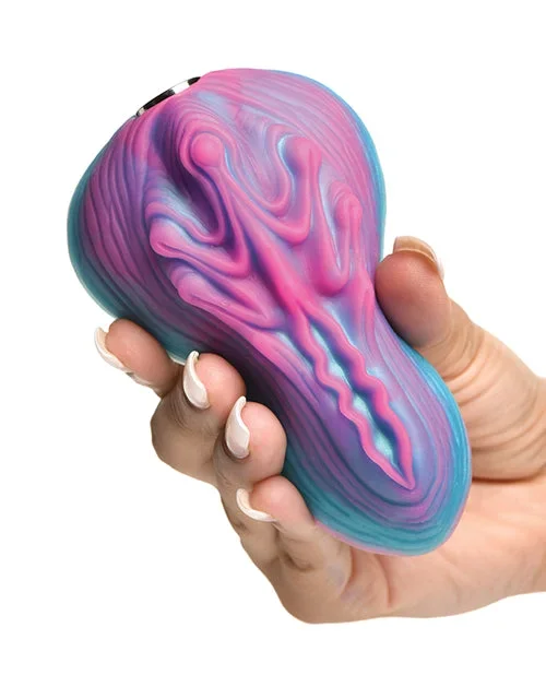 Creature Cocks Vulvaron Vibrating Silicone Grinder w/Remote Control – Pink/Teal/Purple